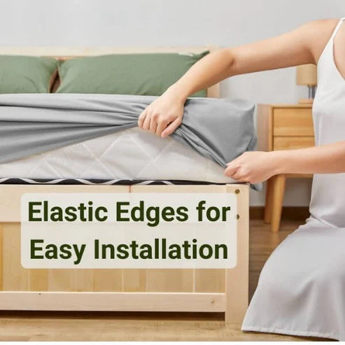 Grounding Silver Bed Sheet